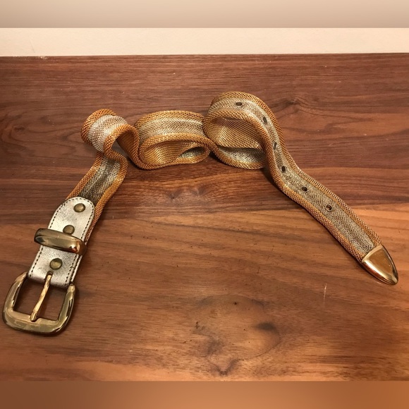 Mesh belt gold silver size medium - Picture 6 of 11